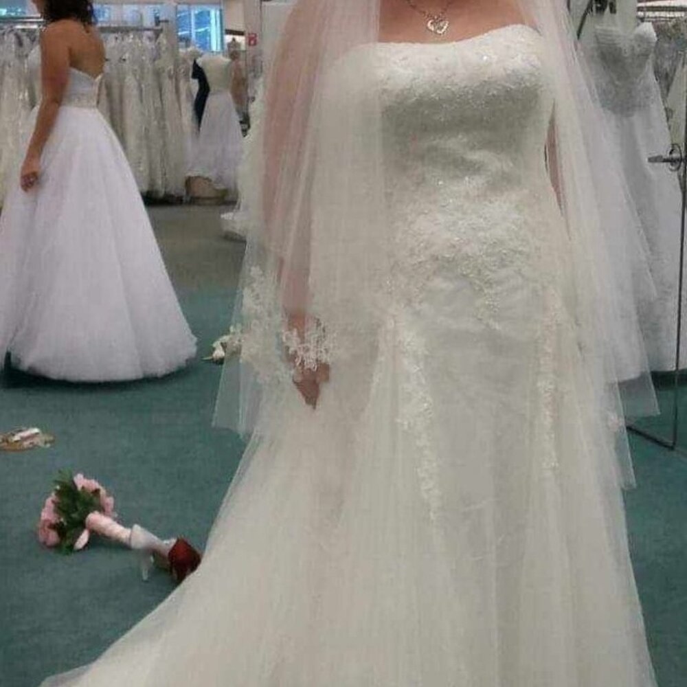 9V3469 David's bridal wedding gown